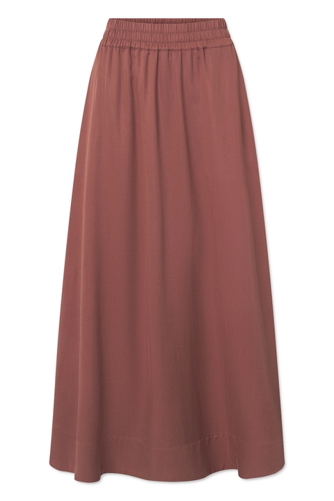 RUE DE TOKYO PISCES SKIRT TENCEL DARK BERRY